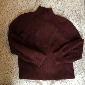 & Other Stories Rib Mock Neck Sweater S